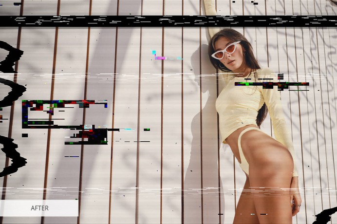 Glitch Effect Video Overlays