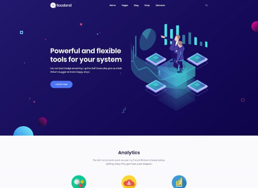 SaasLand - true multi-purpose theme for startups, business, agencies and more