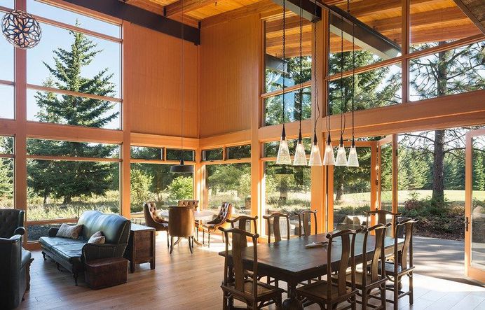 Tumble Creek Net-Zero Cabin Blends Sustainable Modern Architecture with Reclaimed Rustic Materials 4