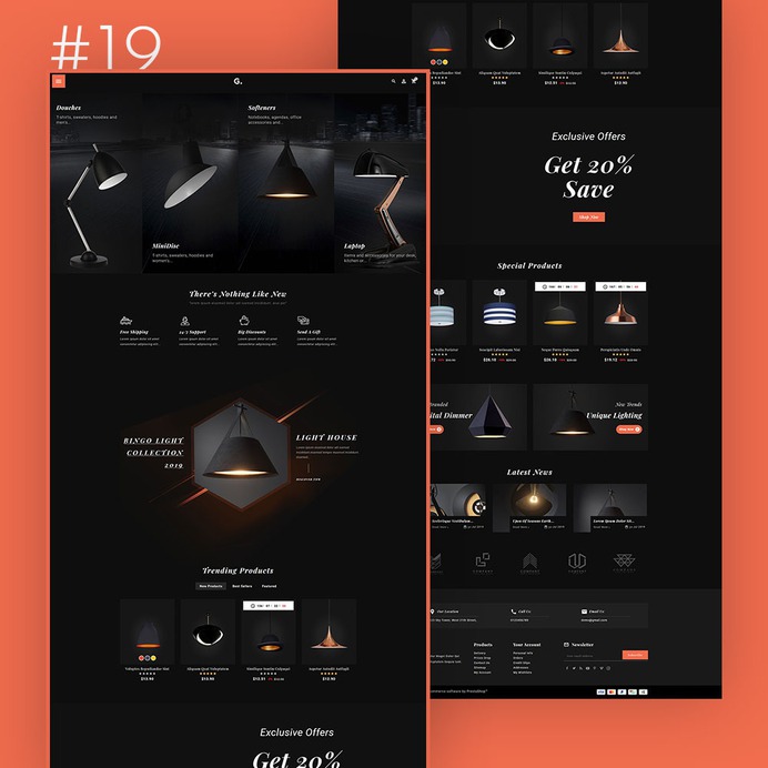 #Interior #Dark #Ceiling #Light #Crafts #Groom - #MultiPurpose - #Prestashop #Responsive #Theme | #TemplateTrip #eCommerce #Website #Design #Template