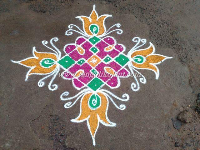 Muggulu Rangoli Design Image