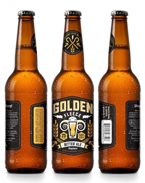 Shepherd Golden Fleece Bottles #beer #label #bottle