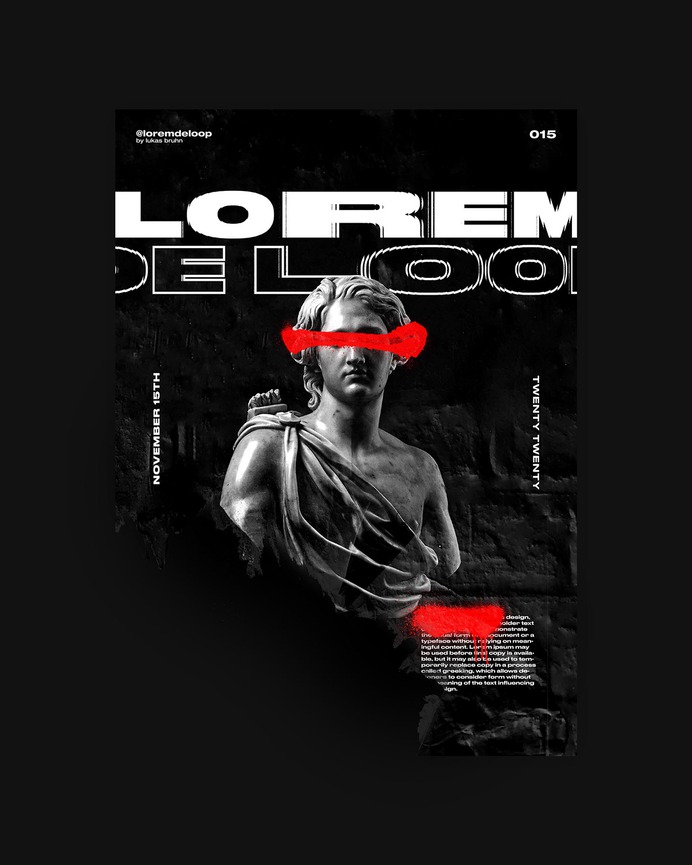 WEEK 02 - POSTER A DAY by LOREM DE LOOP on Behance