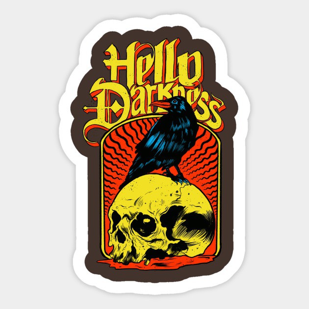 The Sound of Silence - The Sound Of Silence - Sticker | TeePublic #teepublic #musicart #music #soundofsilence #hello #darkness #hellodarkness #musically #lyrics #albumart #albumcover #redbubble #keyart #thecommas #printondemand #printables #prints #product #designproduct