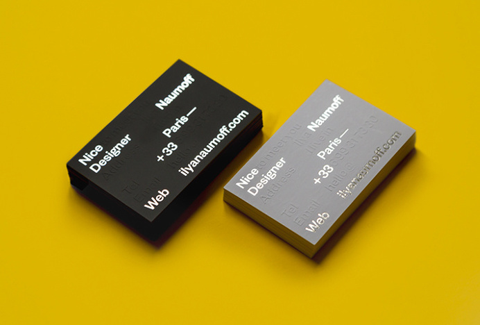 Ilya Naumoff by Ilya Naumoff #business card #graphic design #print