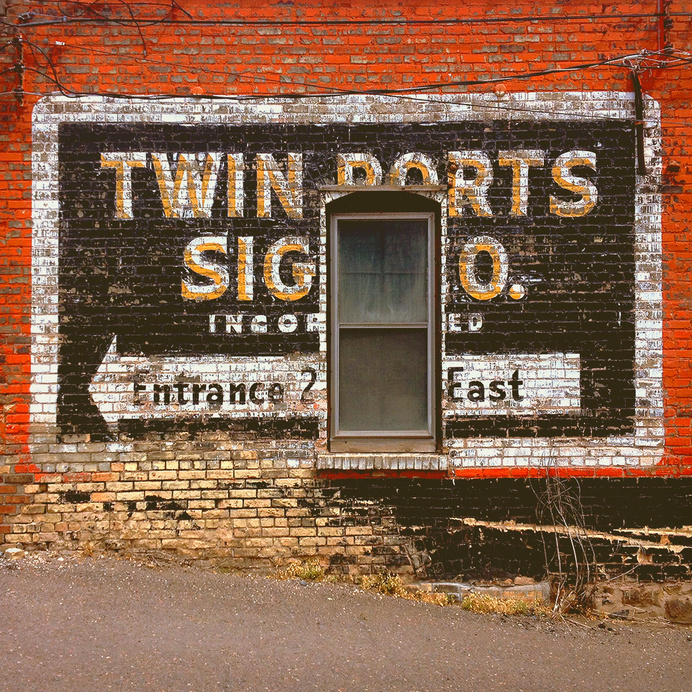 Port City Supply Co. #brick #sign #painted #window #wall #signage #hand