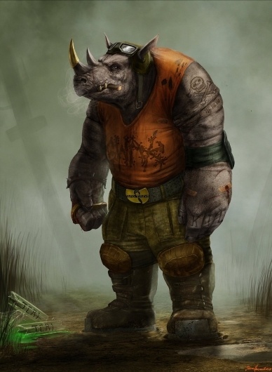 rocksteady_by_sharpwriter-d2y71q8.jpg (1228×1674) #wutang #rino #rocksteady #ninja #mutant #turtles #teenage