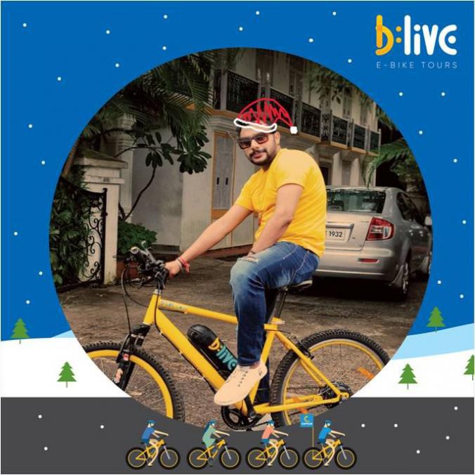 We're committed to making this Christmas merrier.Join @stylopolis for a specially curated Blive Merry Ride on 22nd December.What more?See an unseen side of Goan Christmas on smart and savvy electric bikes. So now, have all the fun in and effortless, eco-friendly way! #eco #tours #ebikes #discovery #travel #instatravel #wanderlust #Xmas#Christmas2019 #Goa #ElectricBikes #BLive #LetsBlive #GoaTourism #Fontainhas #SpecialRide #GoElectric #ElectricTourism #ThingsToDoInGoa #christmasinGoa #Goavibes #MerryrideswithBlive