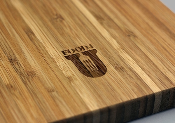 FOOD4U #branding #negative #space #identity #logo #typography