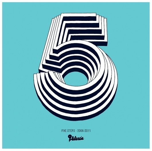 5 years - NEW : D.O.C.S #logotype #font #lettering #logo #five #number #type