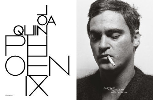 Joachin Phoenix in the first issue of Another Man, 2005 | Photo: Craig McDean