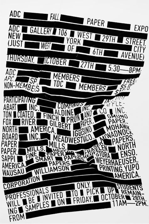 Buamai - Adc Paper Expo Invite - Max Kuwertz – Design/art Direction #poster #typography