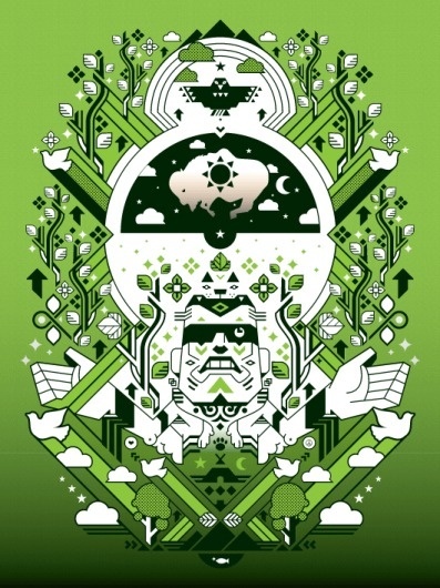STORY TELLER | STUBBORN SIDEBURN® #design #graphic #american #illustration #nature #character #native