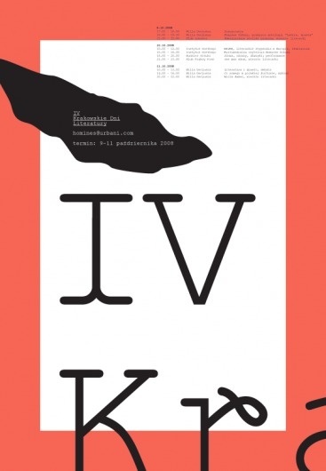 IV krakowskie dni literatury : portfolio #print #design