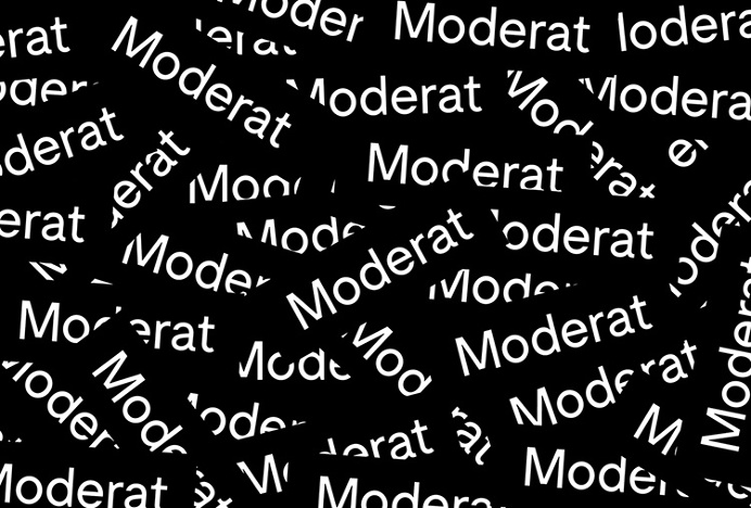Moderat by Tightype #typography #black and white #font