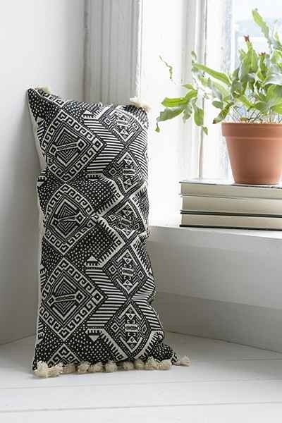 Magical Thinking Black + White Rectangle Pillow, Urban Outfitters