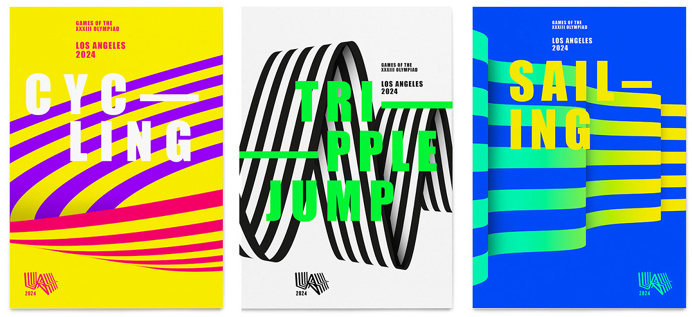 New Logo and Identity for LA 2024 Olympic Bid City by RE: