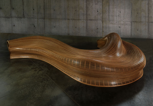 Green Amada Bench Contemporary #interior #design #decor #home #furniture #architecture