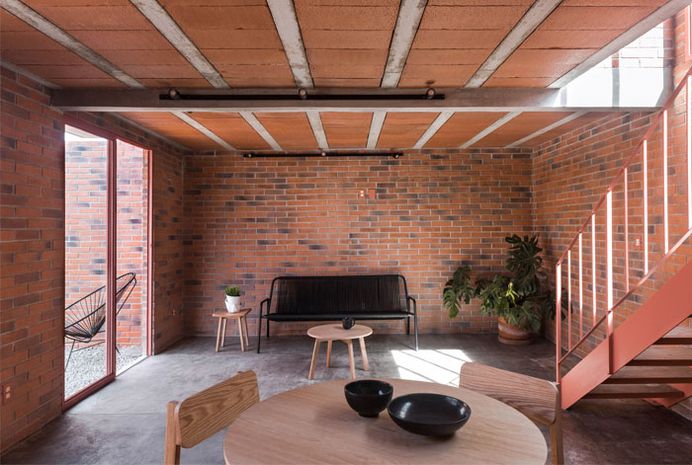 Low Budget Brick House by Dosa Studio - InteriorZine