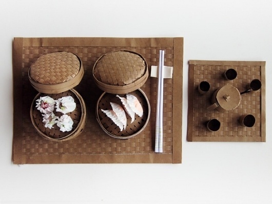 Workshop in China #brown #paper #food