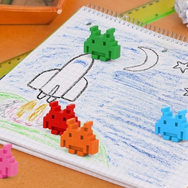 Space Invaders Crayons #gadget
