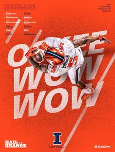 2016 Illinois Football Poster