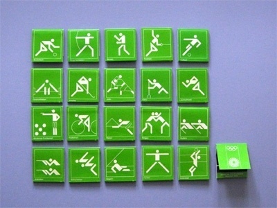Otl Aicher 1972 Munich Olympics - Lighters Matchbooks and Matchboxes #otl #aicher