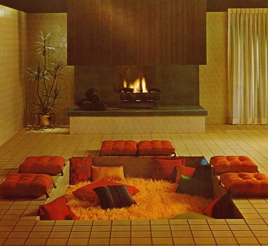 All sizes | Conversation Pit | Flickr - Photo Sharing! #pit #1966 #interiors #company #mosaic #tile