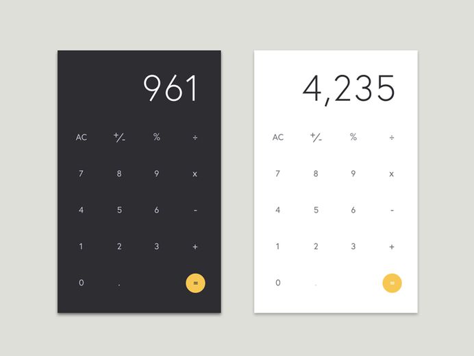 Daily UI 004 | Calculator by Jake Dugard