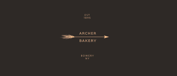Archer Bakery #bakery #branding #arrow #logo #wheat