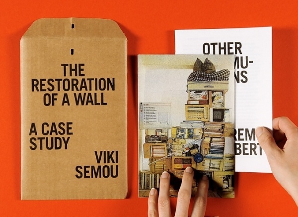 The Restoration of a Wall | Isabelle Vaverka #cover #type #print #flyer