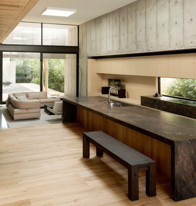 inside of a kitchen in a home