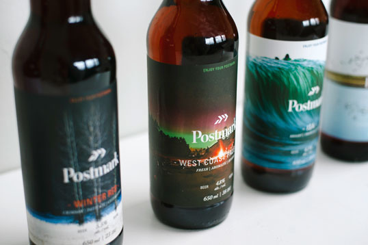 Postmark Brewing #packaging #typography