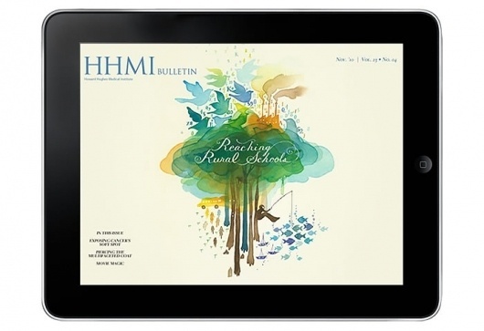 HHMI iPad App: Broadening the Reach of Scientific Discovery | VSA Partners #bulletin #vsa #ipad #hhmi #digital #illustration #partners
