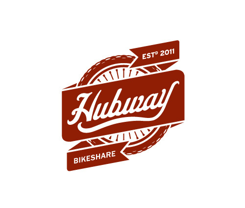 Hubway Bikeshare Boston Daran Brossard Creative Co. / DBCCo. #script #crest