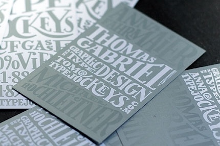 Typejockeys - TJ Business Cards #lettering #business #card #hand #typejockeys