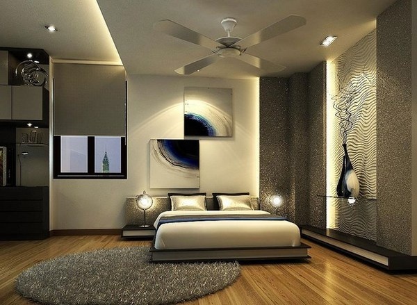 Amazing abstract paintings in bedroom #interior #paintings #bedroom #decor #art #painting