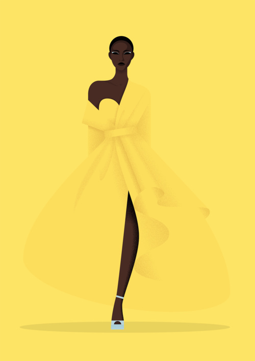 model.png (500×707) #yellow #illustration