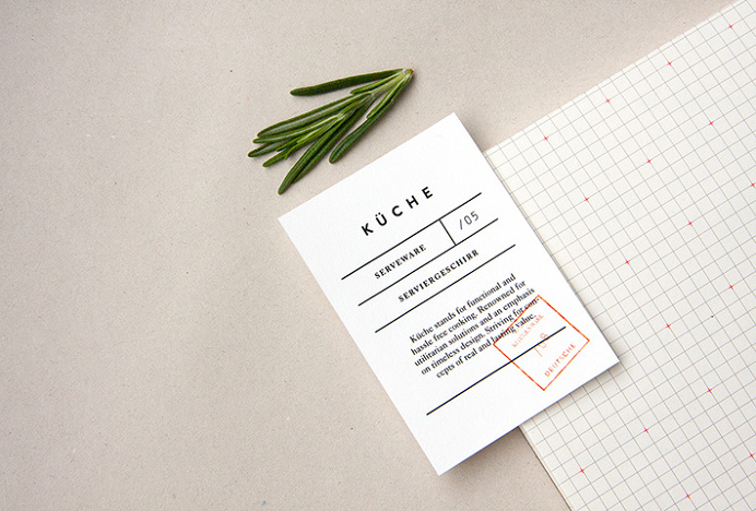 Küche by Rebecca Duff-Smith #graphic design #stationary #print