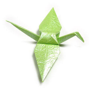 How to make a traditional origami crane (http://www.origami-make.org/howto-origami-crane.php)
