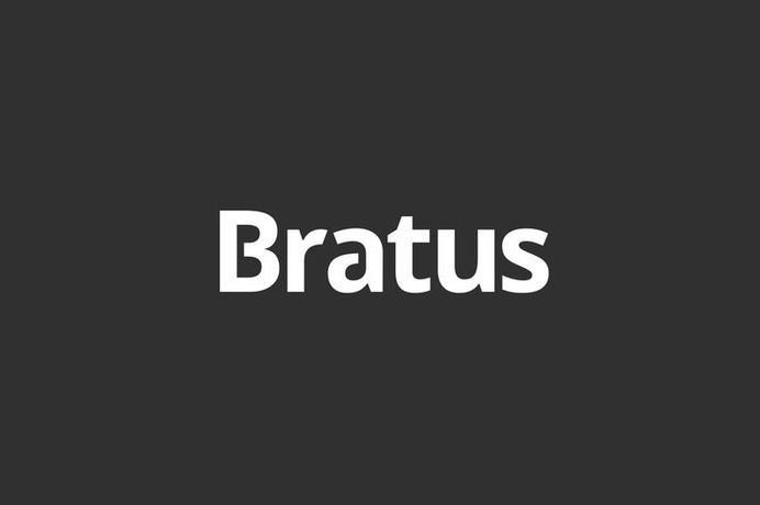 Bratus #mark #logotype #old #agency #vietnam #white #branding #and #design #minimalism #black #brand #identity #minimal #typeface #custom #logo #bratus