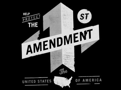 Dribbble - 1st Amendment by Matthew Genitempo #typography