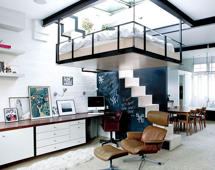 50 Small Studio Apartment Design Ideas (2019) – Modern, Tiny & Clever - InteriorZine #design #furniture #modernfurniture #interior #decor #bed