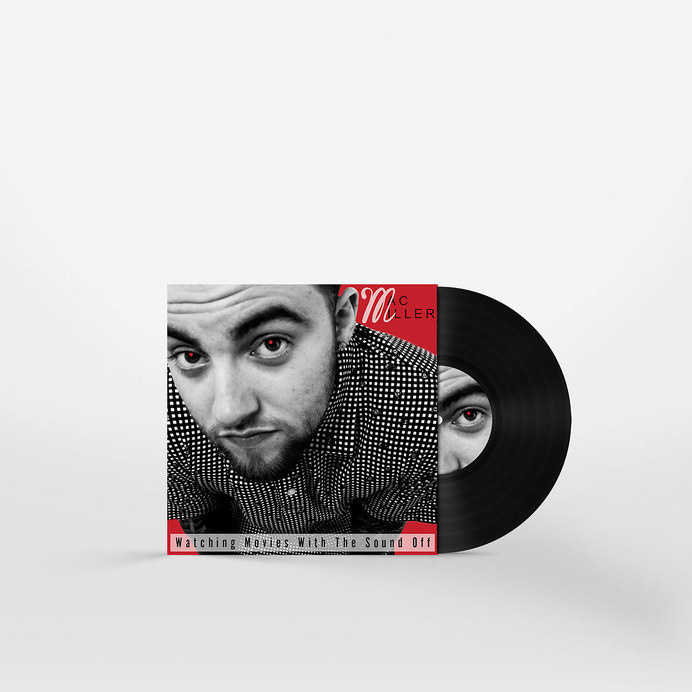 Watching Movies With The Sound Off by Mac Miller Album Cover Redesign by Matt Hodin www.Behance.net/MattHodin