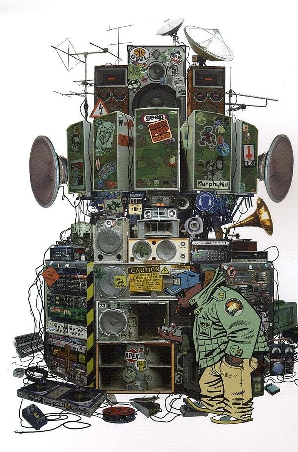 A snail's life : Photo #speakers #gorillaz