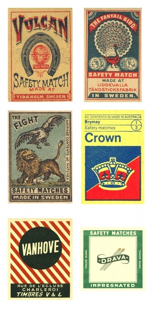Vintage matchboxes from around the world #matchbox #vintage #covers