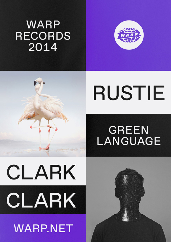 Warp Records by Till Wiedeck #adv #typography