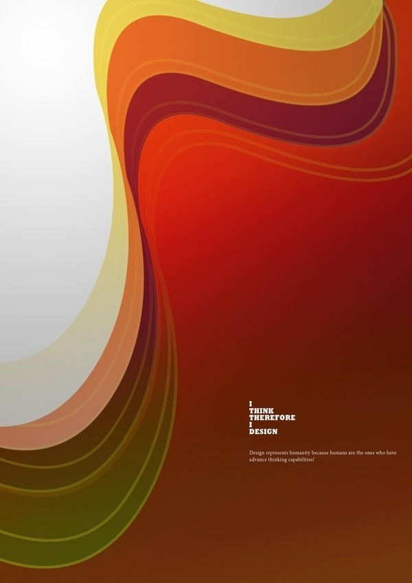 Just a poster on the Behance Network #think #design #colours #poster