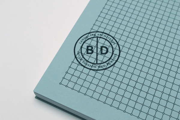 Stamp / Notebook #stamp #grid #brand #identity #passport #notebook #blue