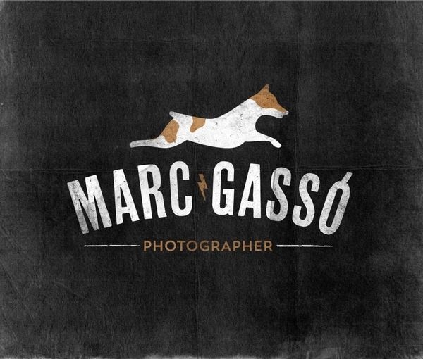 Logo Marc Gassó by Noè Fanlo #logo #jackrussell #photographer #dog